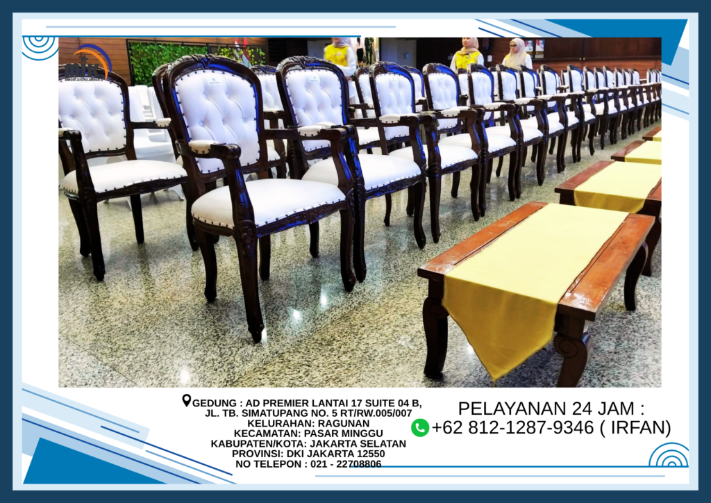 Rental Arm Chairs Atau kursi VIP Kayu Jakarta