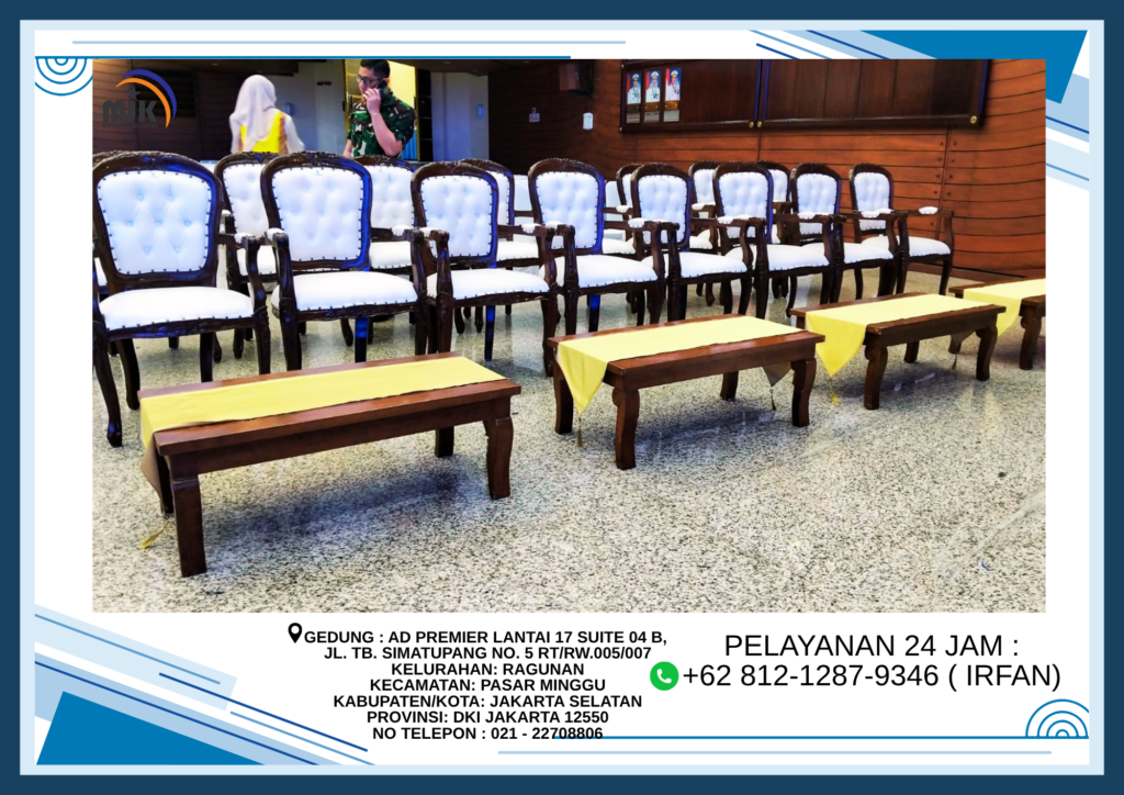Rental Arm Chairs Atau kursi VIP Kayu Jakarta