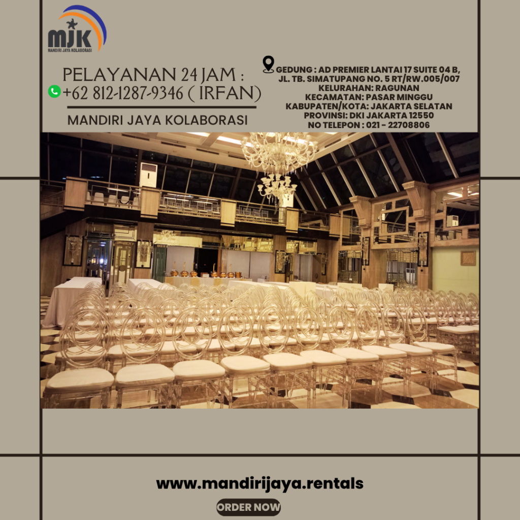 Rental Kursi Olivia Acrylic Bening Jakarta