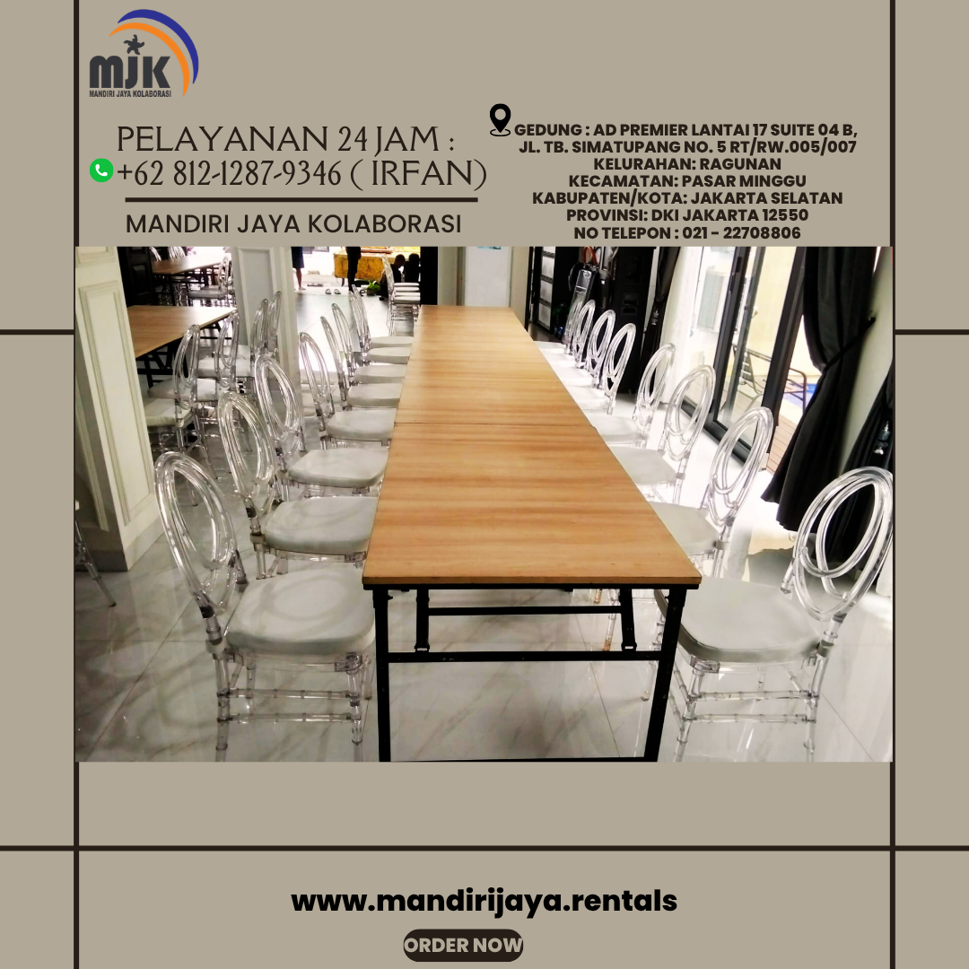 Rental Kursi Olivia Acrylic Bening Jakarta