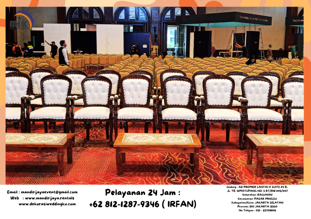 Rental Kursi VIP Arm Chairs Bekasi