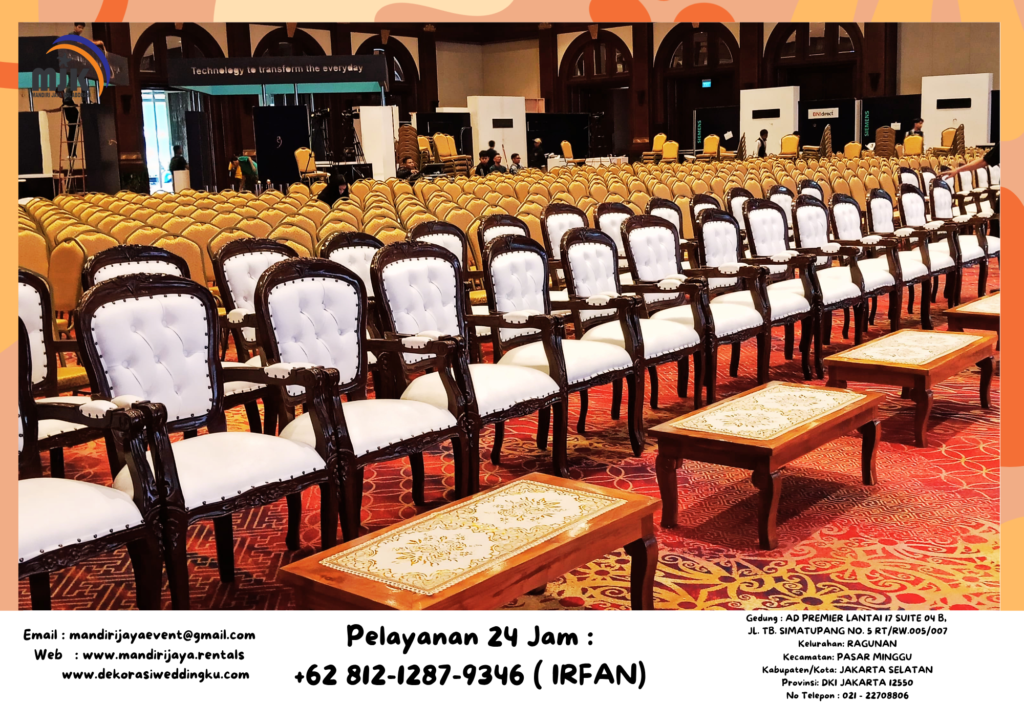 Rental Kursi VIP Arm Chairs Bekasi