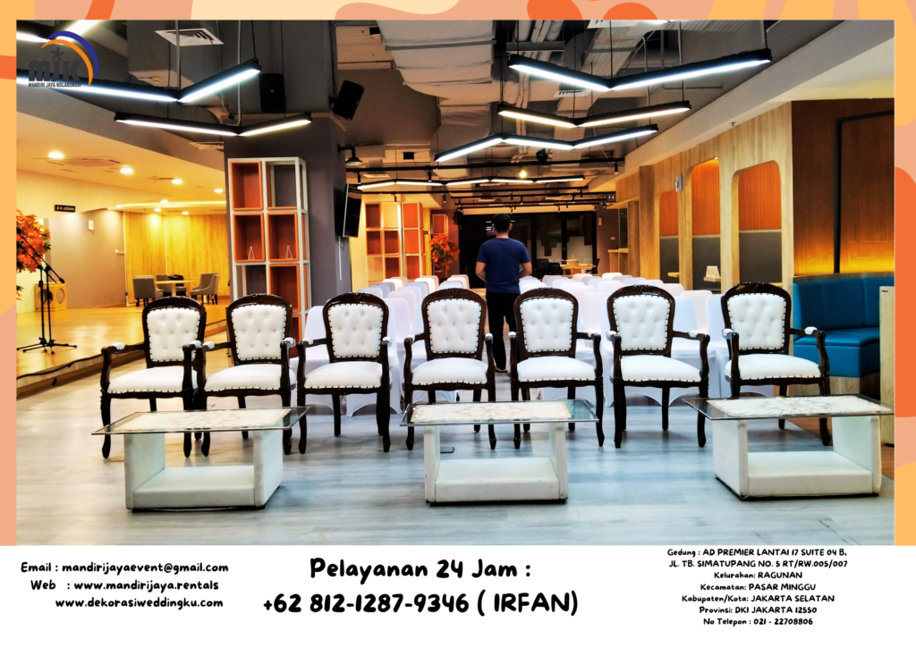 Rental Kursi VIP Arm Chairs Bekasi