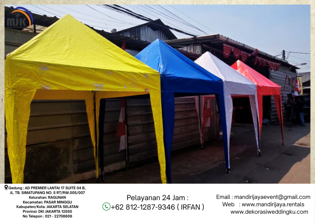 Rental Tenda Bazar Putih,Merah,Biru Jakarta