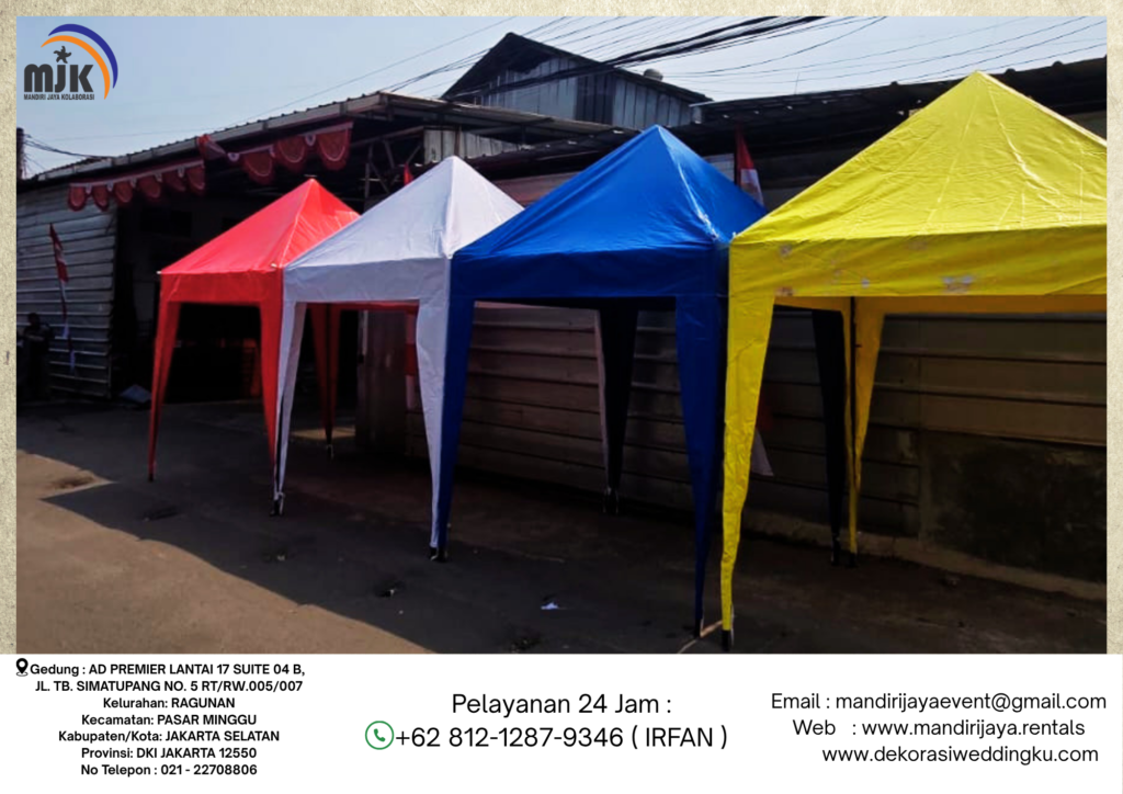 Rental Tenda Bazar Putih,Merah,Biru Jakarta