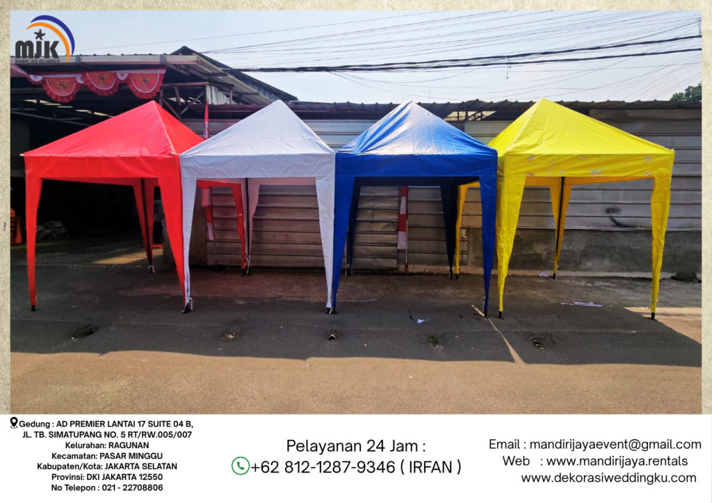 Rental Tenda Bazar Putih,Merah,Biru Jakarta