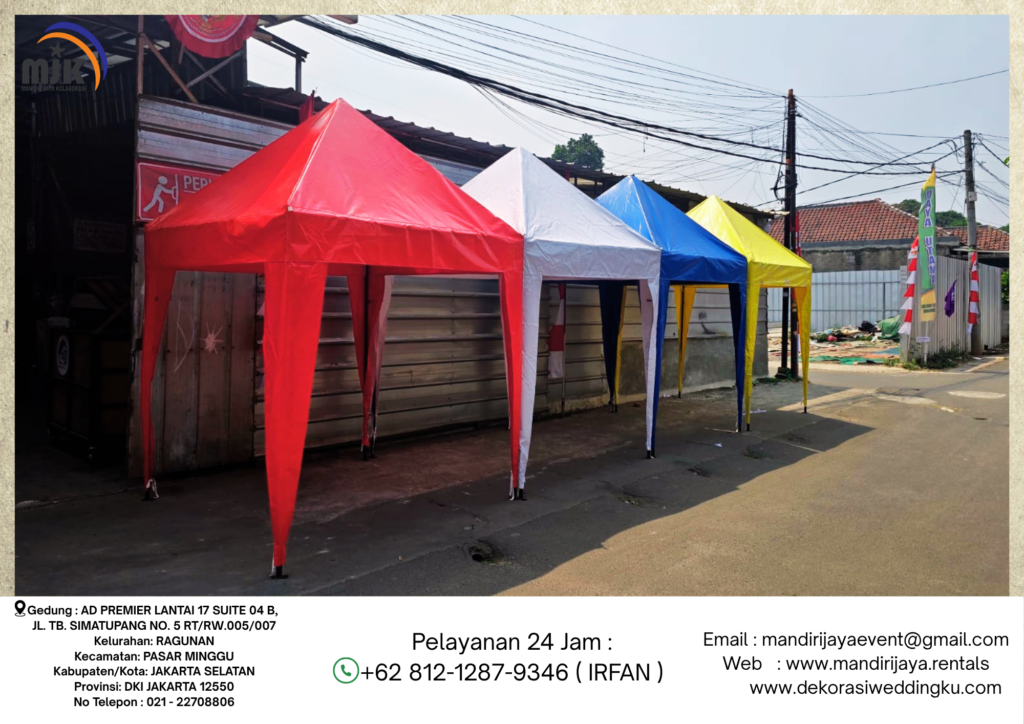Rental Tenda Bazar Putih,Merah,Biru Jakarta