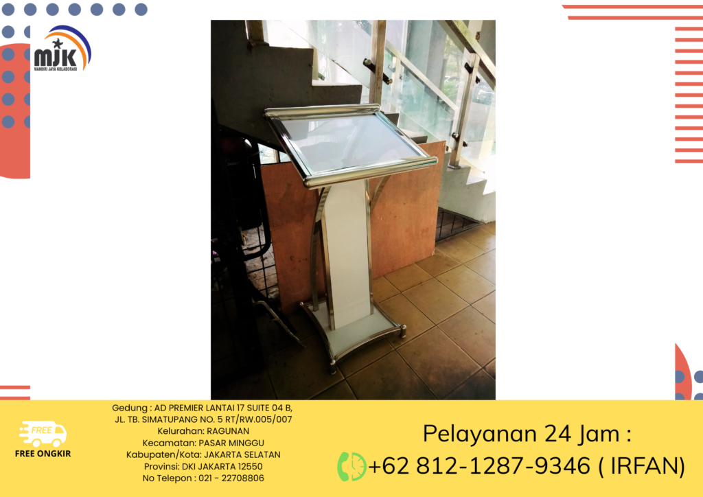 Sewa Aneka Podium VIP,Acrylic,Podium Putih,Hitam,Cokelat Jakarta