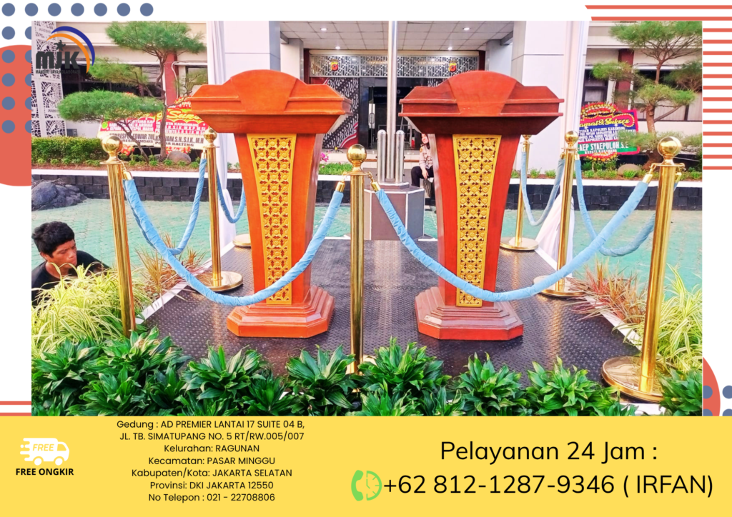 Sewa Aneka Podium VIP,Acrylic,Podium Putih,Hitam,Cokelat Jakarta