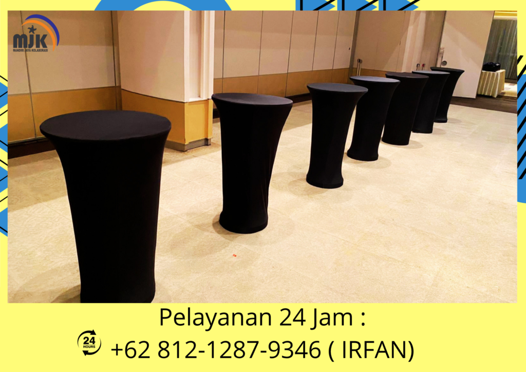 Sewa Meja Bar Cover Ketat Hitam Kuningan Jaksel