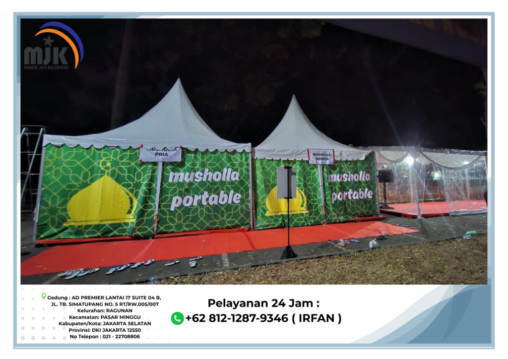 Sewa Musholla Portable Lengkap Putih Area Jakarta