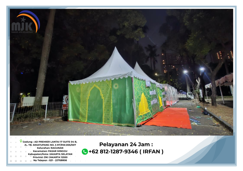 Sewa Musholla Portable Lengkap Putih Area Jakarta