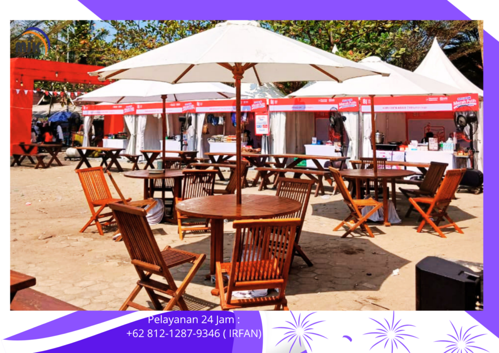 Sewa Tenda Sarnafil,Parasol, Meja Taman,Meja IBM, Banten