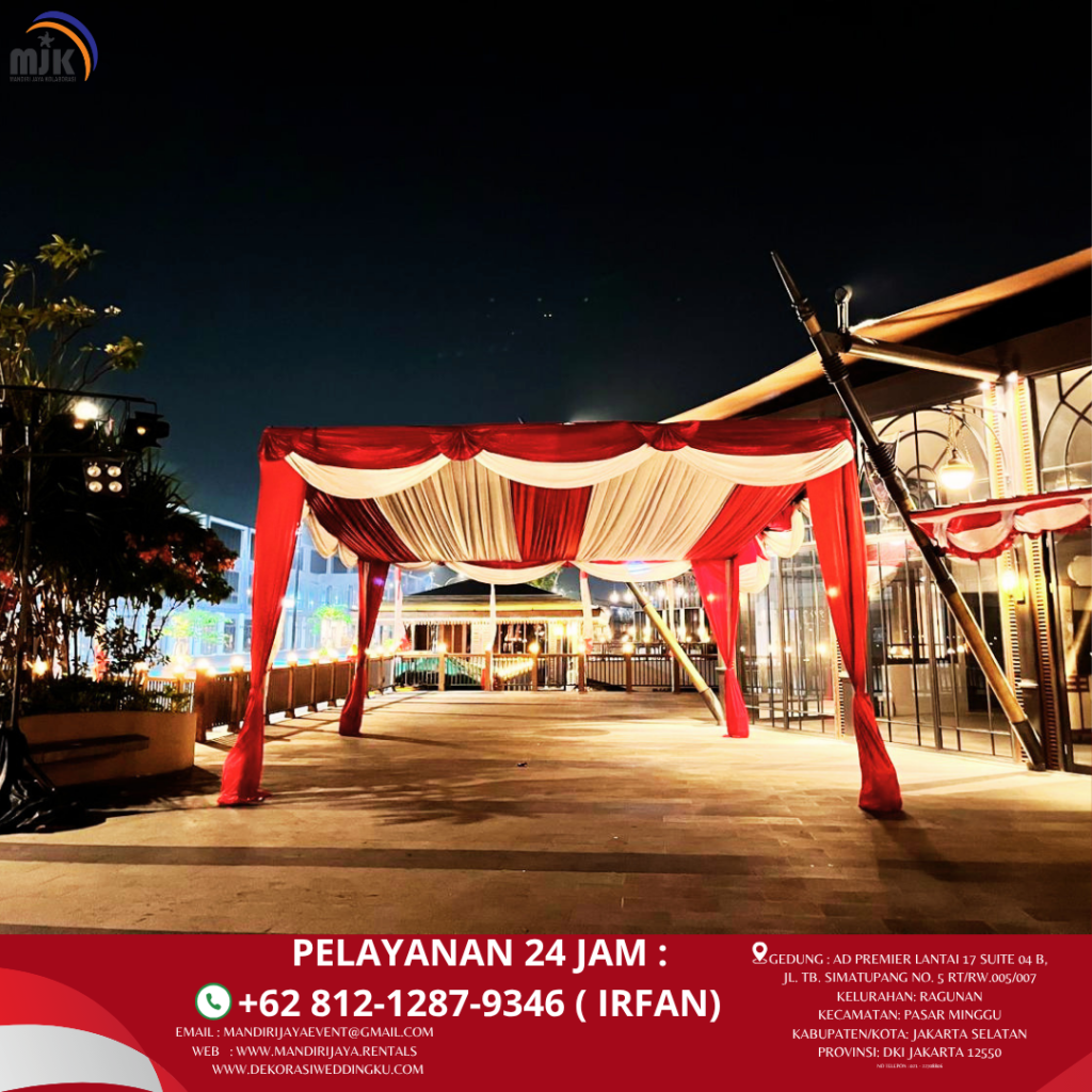 Sewa Tenda Serut Merah Putih Event Batavia PIK