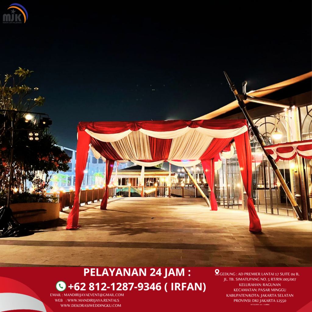 Sewa Tenda Serut Merah Putih Event Batavia PIK