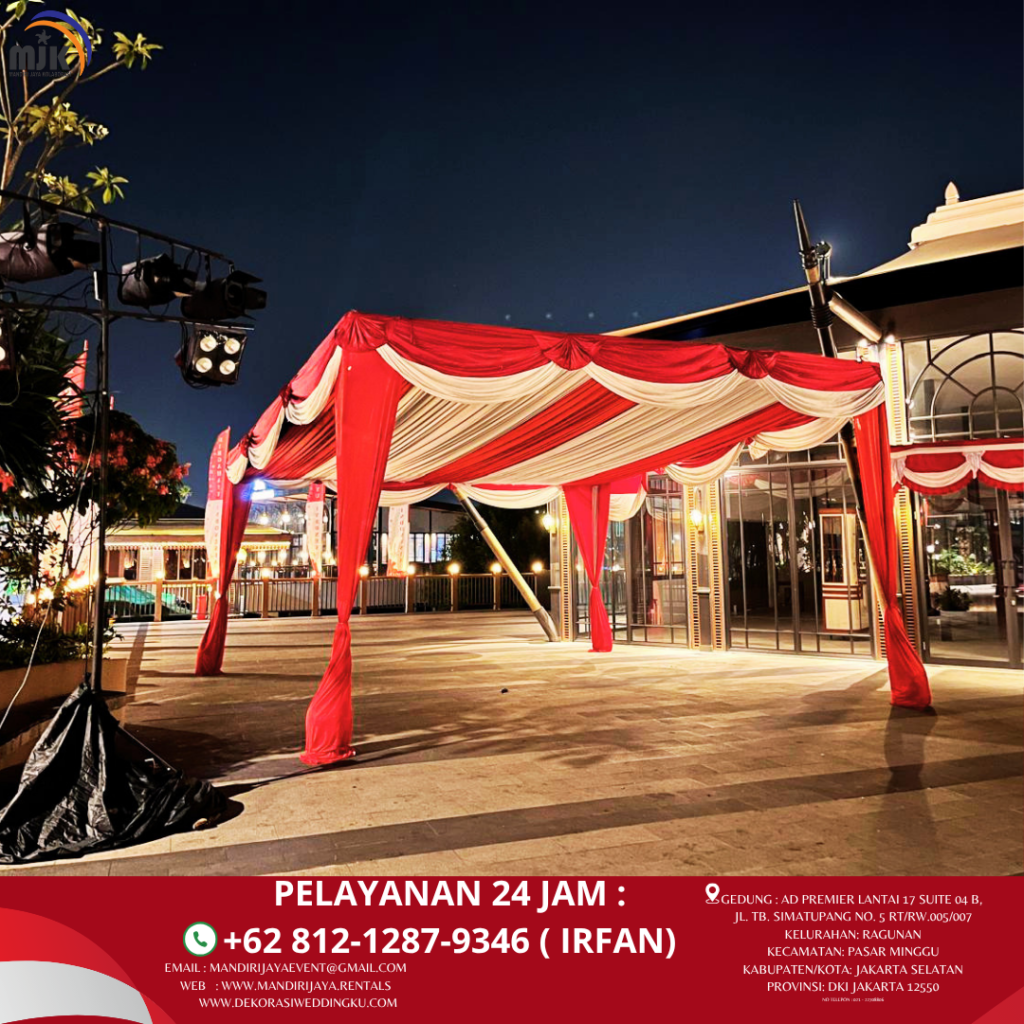 Sewa Tenda Serut Merah Putih Event Batavia PIK