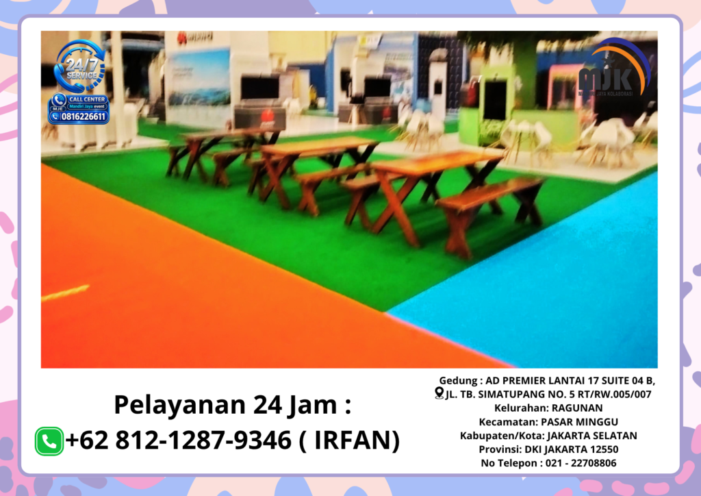 Rental Karpet,Meja,Bangku Taman Jakarta 081212879346 IRFAN