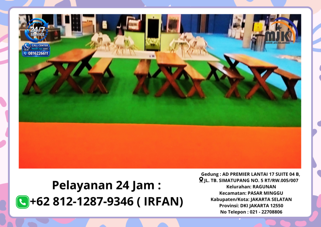 Rental Karpet,Meja,Bangku Taman Jakarta 081212879346 IRFAN