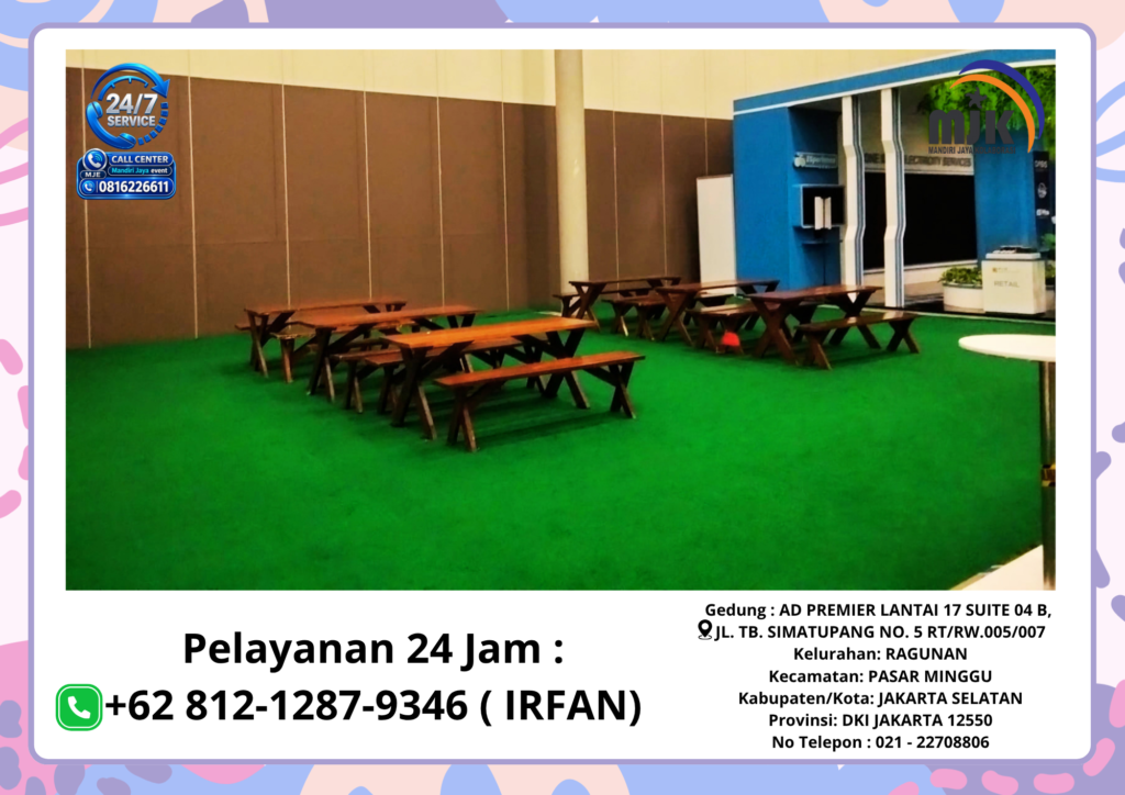 Rental Karpet,Meja,Bangku Taman Jakarta 081212879346 IRFAN