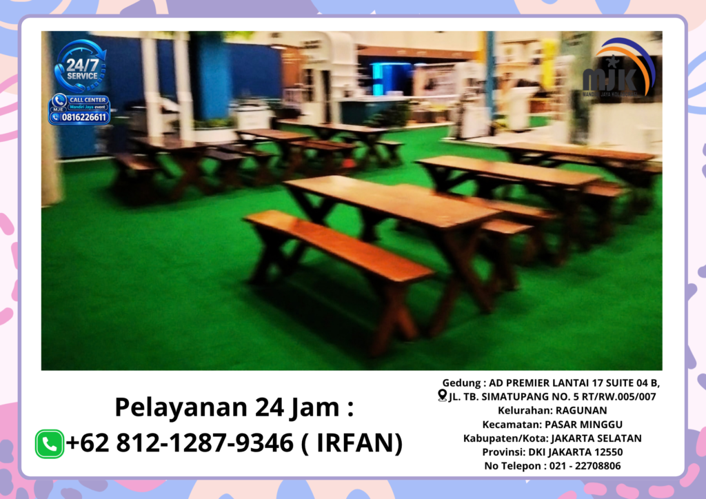 Rental Karpet,Meja,Bangku Taman Jakarta 081212879346 IRFAN