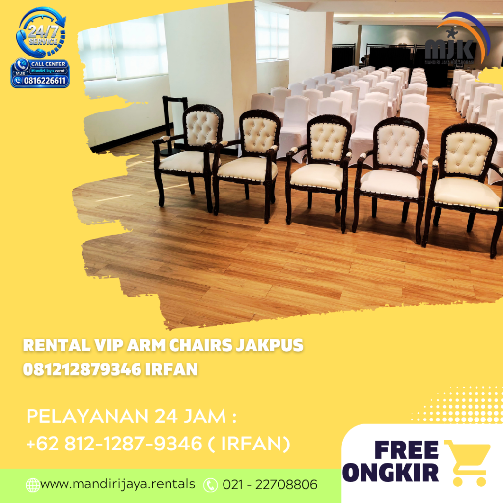 Rental VIP Arm Chairs Jakpus 081212879346 IRFAN
