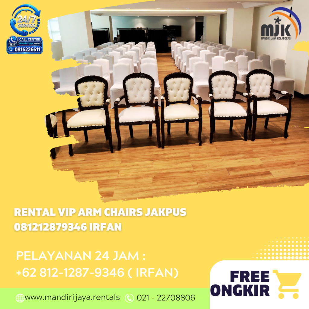 Rental VIP Arm Chairs Jakpus 081212879346 IRFAN