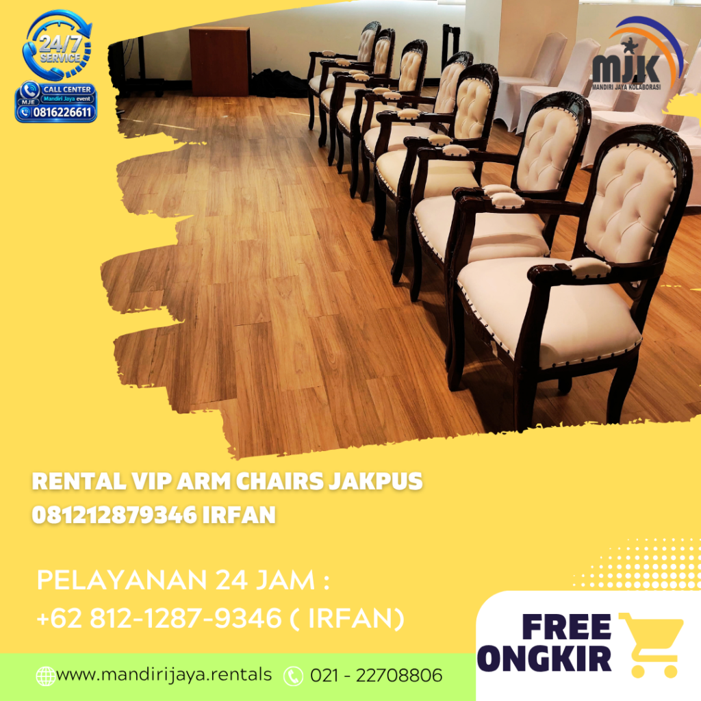 Rental VIP Arm Chairs Jakpus 081212879346 IRFAN