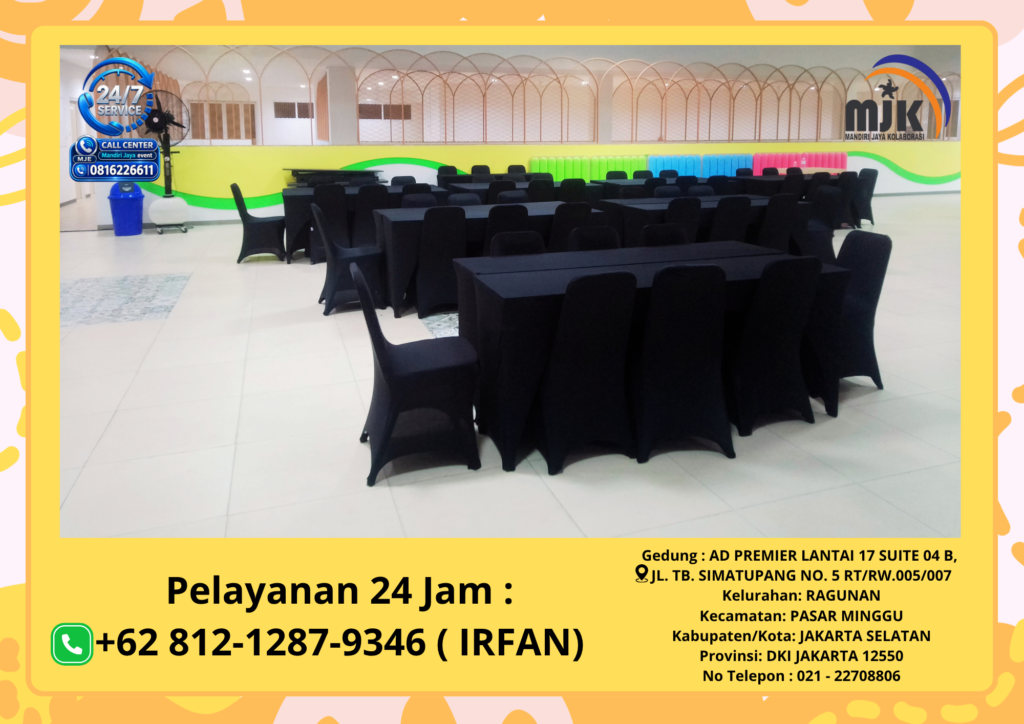 Sewa Backdrop Photoboth,Meja Kursi Cover Hitam Karawang