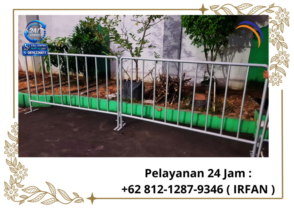 Sewa Barikade Rowing pembatas Jakarta 081212879346 IRFAN