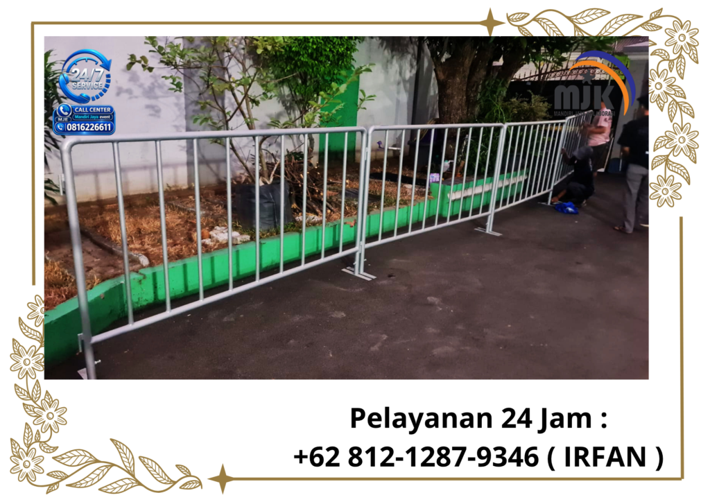 Sewa Barikade Rowing pembatas Jakarta 081212879346 IRFAN