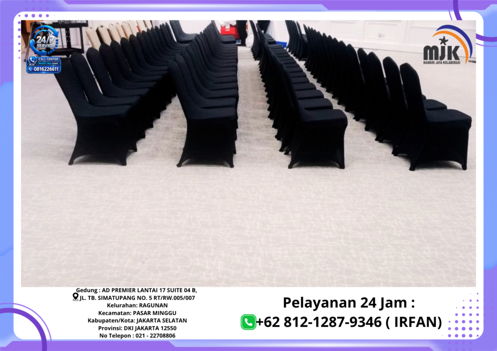 Sewa Kursi Susun Sarung Hitam Ketat Jakarta 081212879346 IRFAN