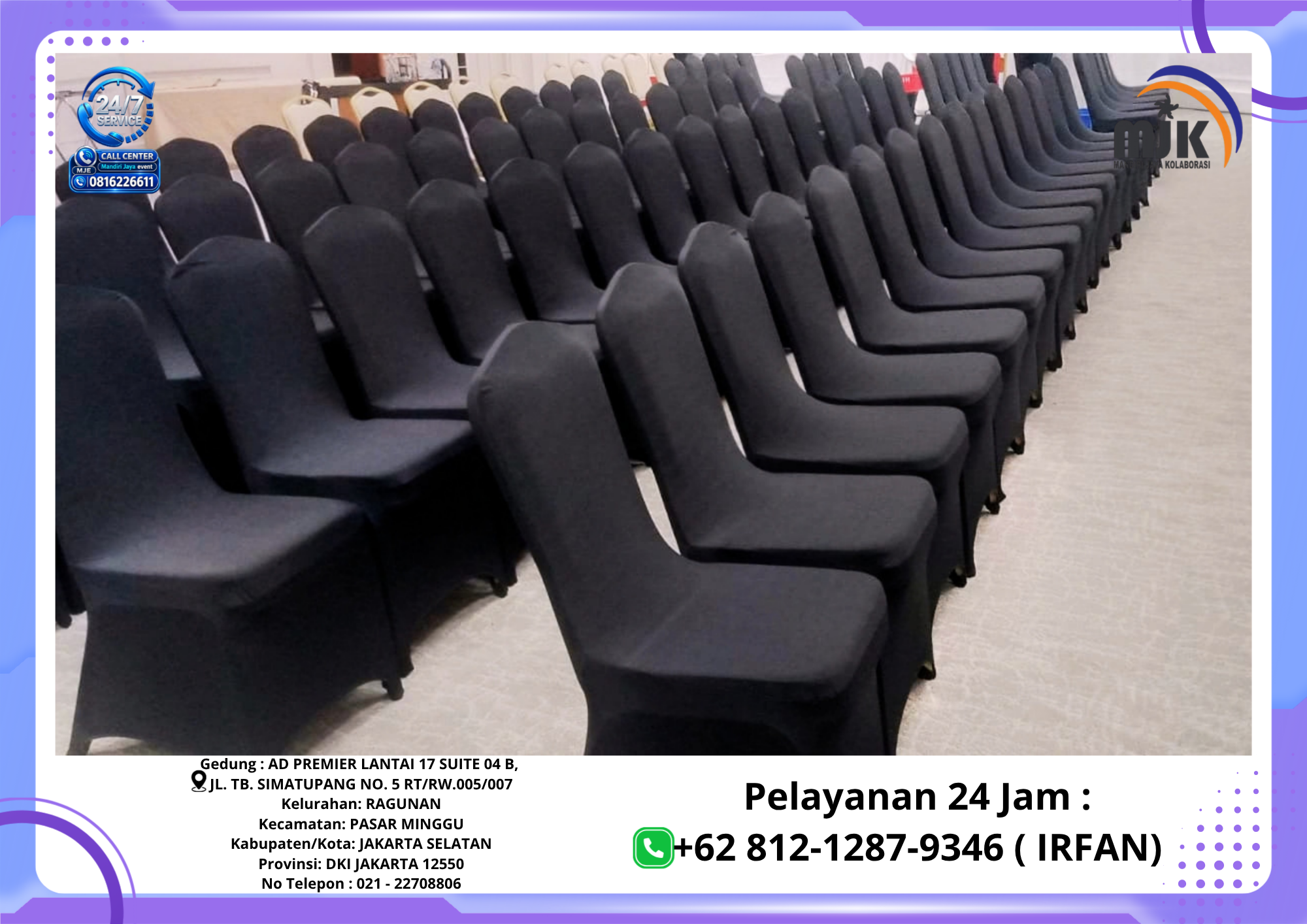 Sewa Kursi Susun Sarung Hitam Ketat Jakarta 081212879346 IRFAN Sewa Kursi Susun Sarung Hitam Ketat Jakarta 081212879346 IRFAN