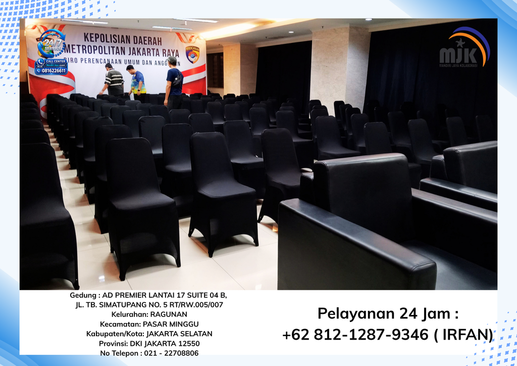 Sewa Sofa Single Hitam,Meja Kaca,Kursi Susun Jakarta 081212879346 IRFAN