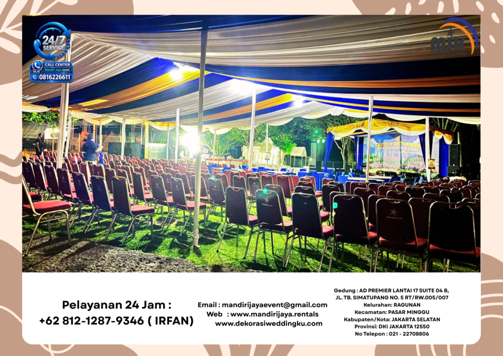 Sewa Tenda Serut Dekorasi Kain Jakarta O81212879346 IRFAN