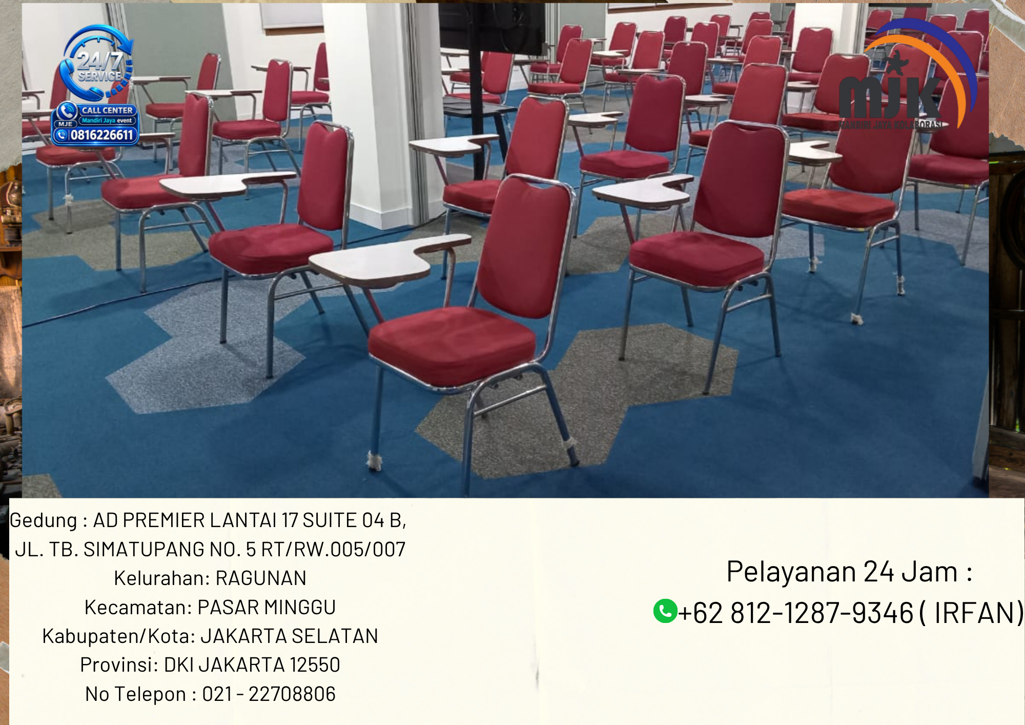 Rental Kursi Test Futura Bekasi 081212879346 IRFAN