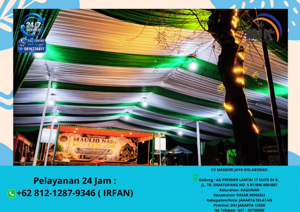 Rental Tenda Serut, Rowing Pembatas Tangerang 081212879346 IRFAN