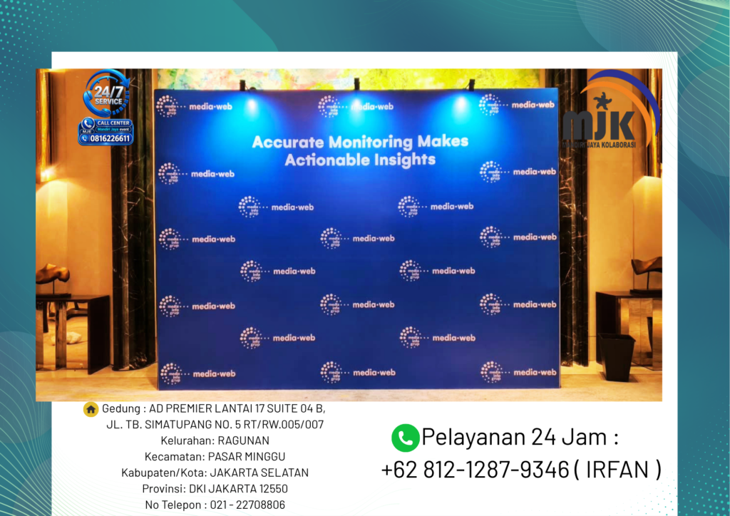 Sewa Backdrop Flexy Pondok Indah Jakarta 081212879346