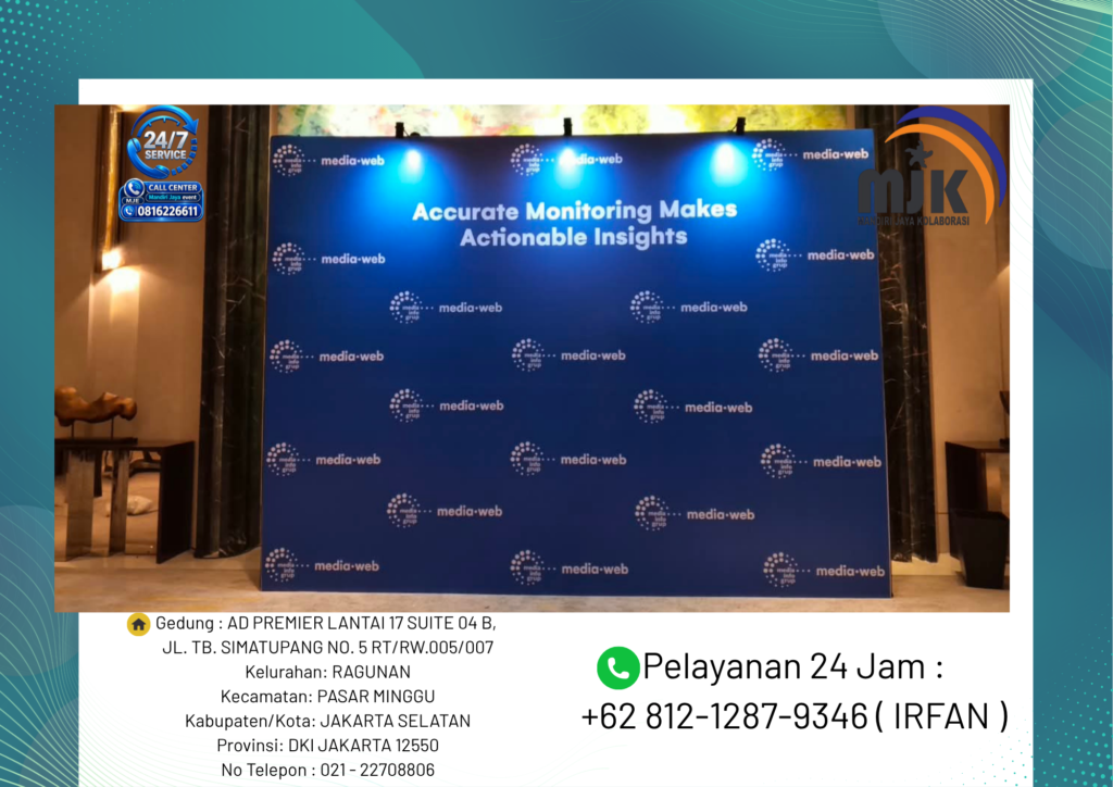 Sewa Backdrop Flexy Pondok Indah Jakarta 081212879346