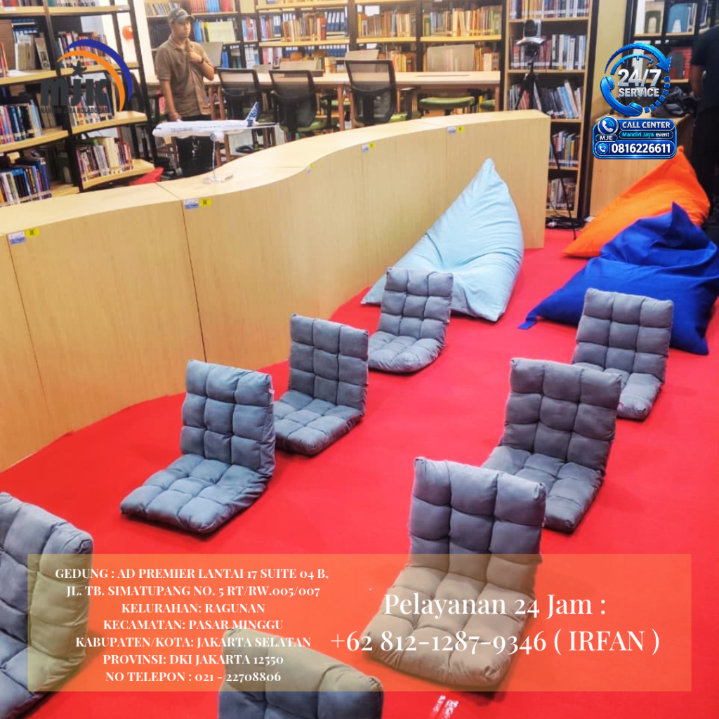 Sewa Kursi Lesehan,Bean bag,karpet Jakarta 081212879346