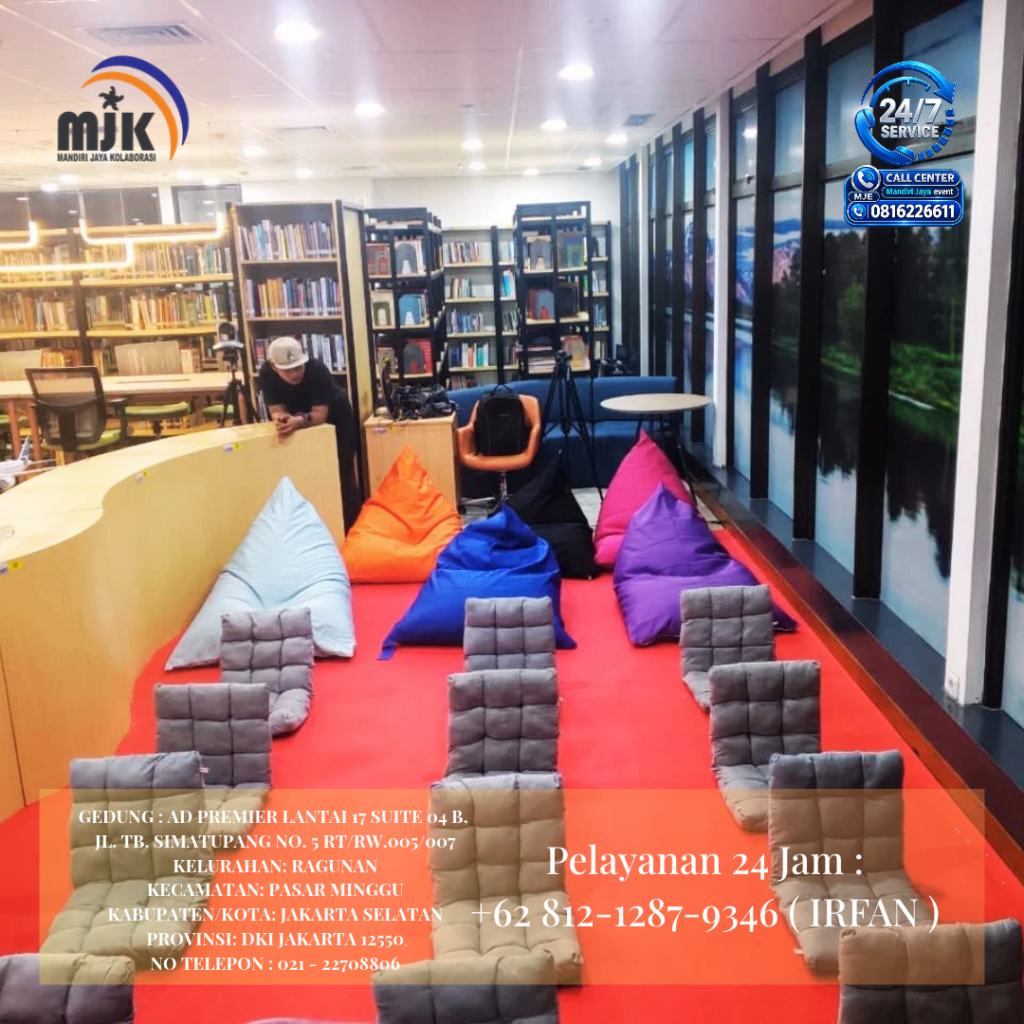 Sewa Kursi Lesehan,Bean bag,karpet Jakarta 081212879346