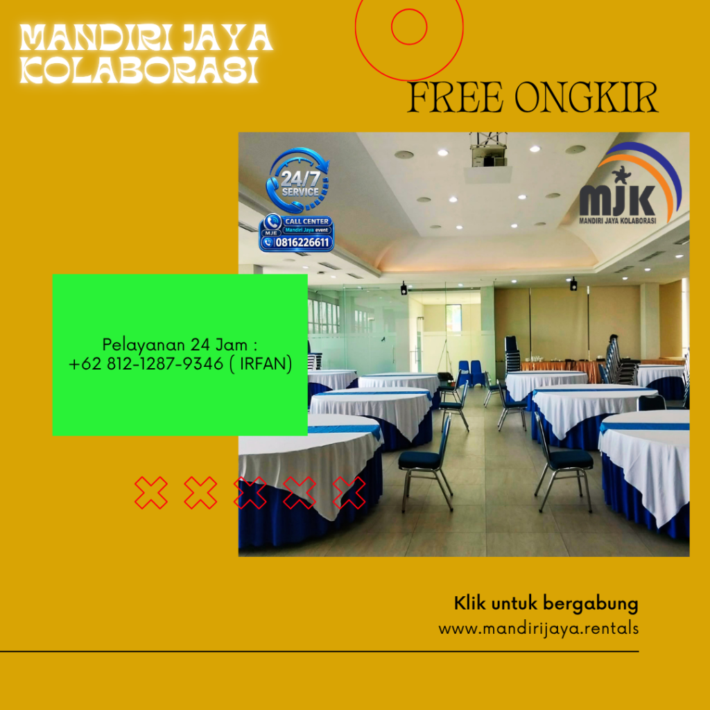 Sewa Meja Bundar Taplak Putih Bogor 081212879346 IRFAN