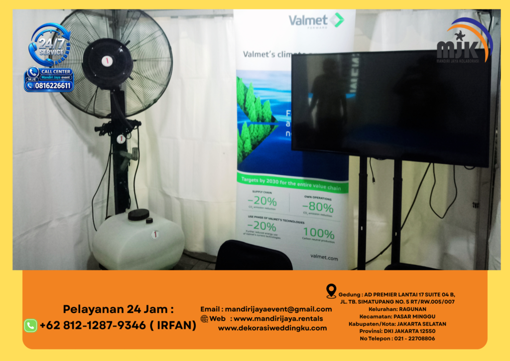 Sewa Misty Fan Kipas Uap Air Jakpus 081212879346 IRFAN