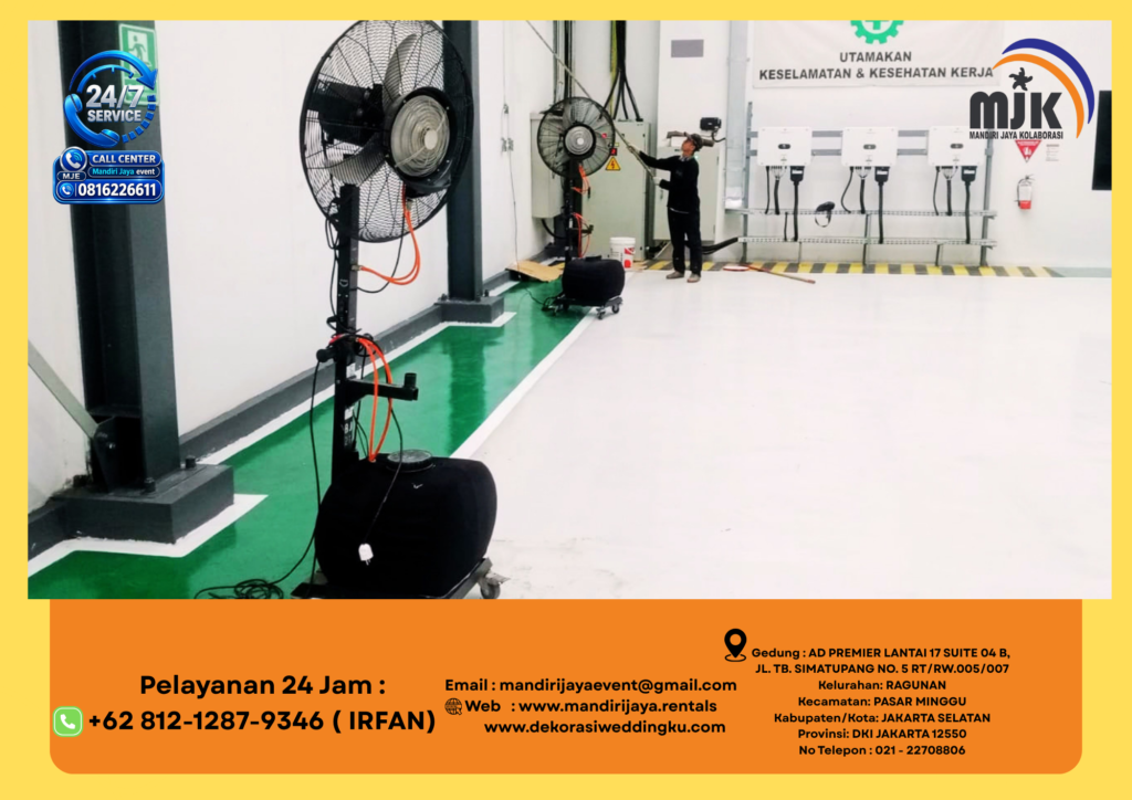 Sewa Misty Fan Kipas Uap Air Jakpus 081212879346 IRFAN