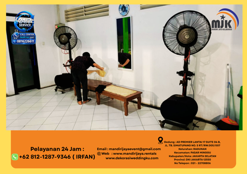 Sewa Misty Fan Kipas Uap Air Jakpus 081212879346 IRFAN
