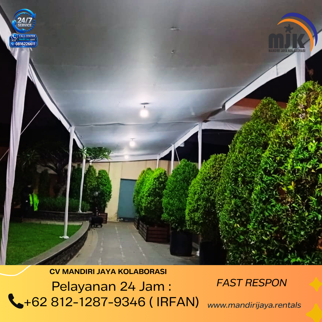 Sewa Tenda Plafon Dan Serut Aneka Warna Poni Jababeka 081212879346